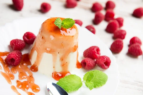 Panna cotta desszert — Stock Fotó