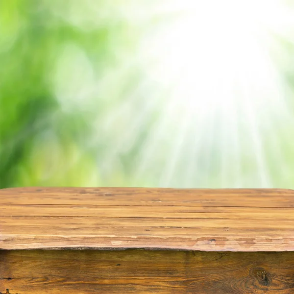 Mesa de madera vacía — Foto de Stock