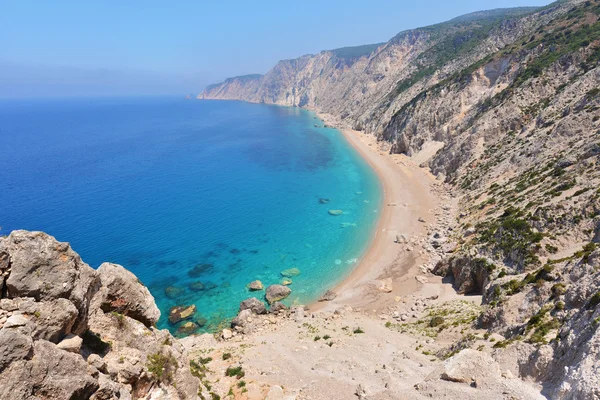 Famous beach Platia Ammos — Stock Photo, Image