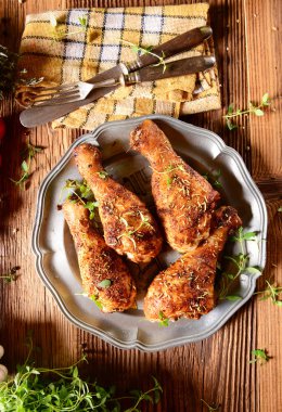 Tavuk budu kekik ile