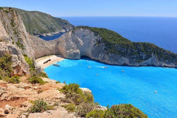 Navagio Beach in Greece — Stock Photo, Image