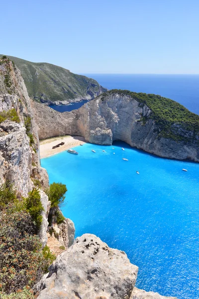 Navagio Beach in Greece — Stock Photo, Image