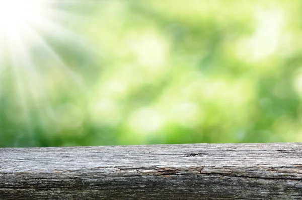 Meja kayu kosong — Stok Foto