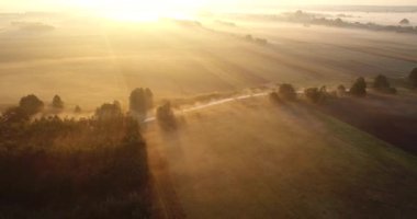 İHA 'dan sisli bir sabah