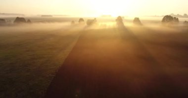 İHA 'dan sisli bir sabah