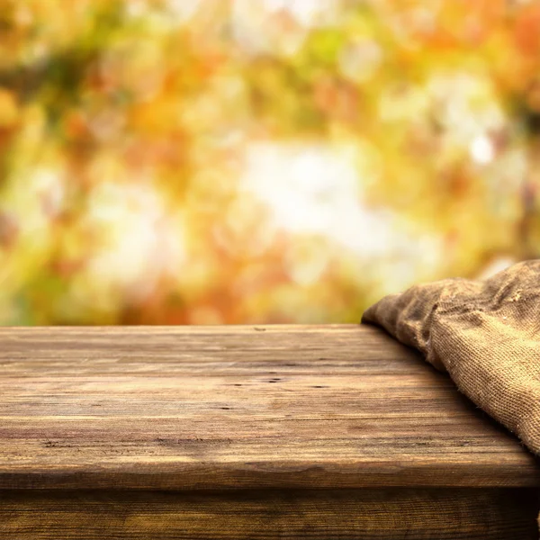 Empty wooden table — Stock Photo, Image