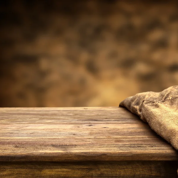 Mesa de madera vacía — Foto de Stock