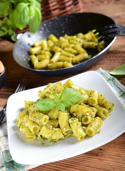 Italian pesto pasta — Stock Photo, Image