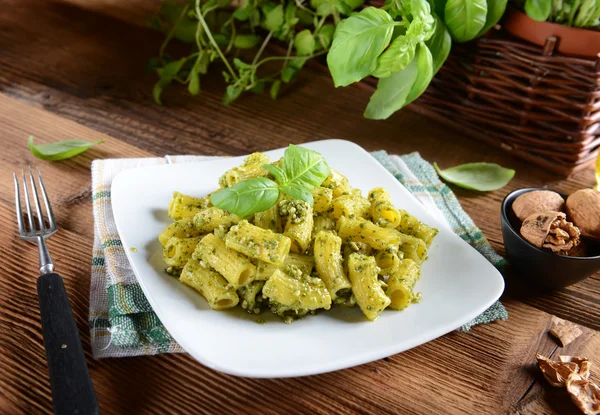 Italian pesto pasta — Stock Photo, Image