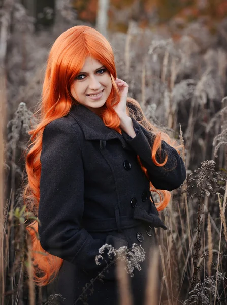 Red haired caucasian girl — Stock Photo, Image