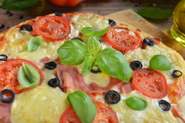 Homemade tasty  pizza — Stock Photo, Image