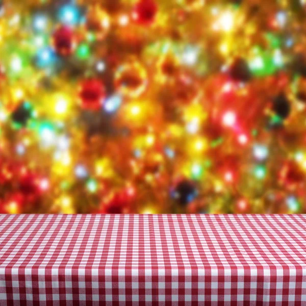 Fundo de mesa de Natal vazio — Fotografia de Stock