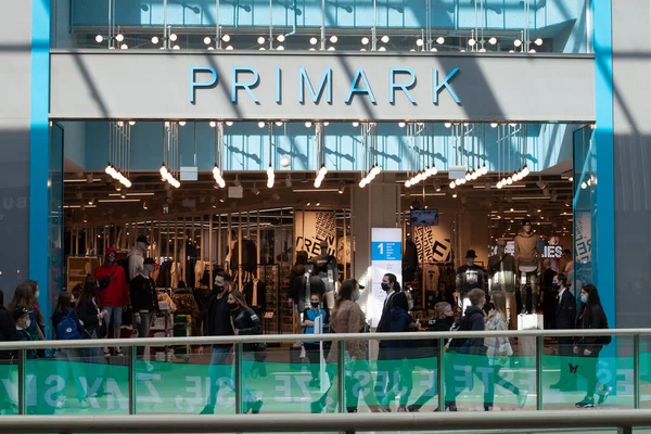 Polônia Poznan Maio 2021 Assine Primark Sinalização Empresa Primark Centro — Fotografia de Stock