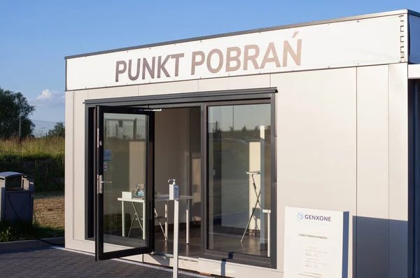 Polen Tarnowo Podgorne Jun 2021 Covid Testlocatie Voor Drive Thru — Stockfoto