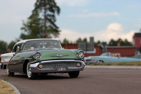 Rattvik スウェーデン 2013年7月27日 クラシックカーウィークRttvik Old Smobile Super 1957R — ストック写真