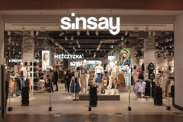 Polônia Poznan Set 2021 Sinsay Luxo Loja Moda Exterior Sinsay — Fotografia de Stock