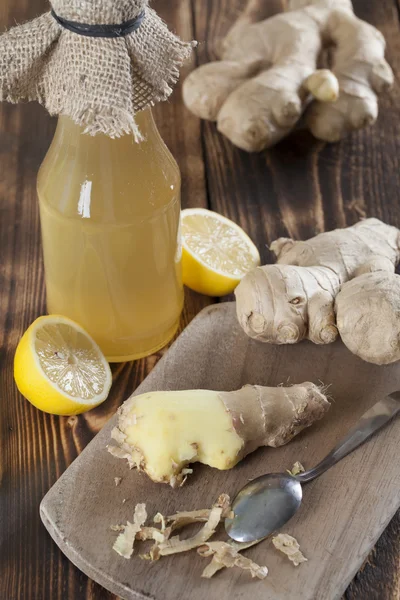 Ginger and lemon syrup — Stock Photo, Image