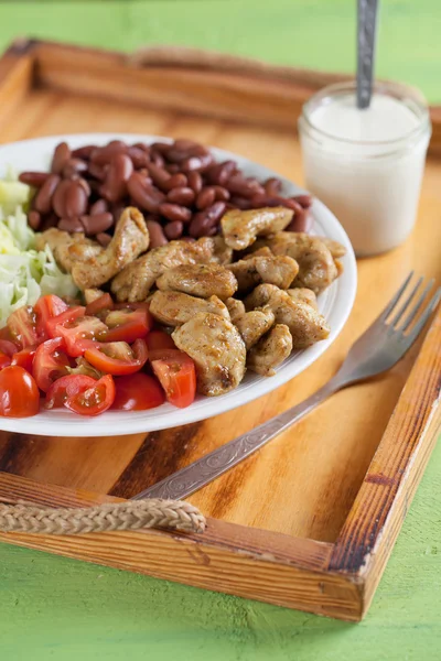 Turkiet sallad. Grunda dof — Stockfoto