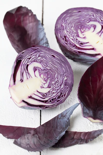 Purple cabbage cross section — Stock Photo, Image
