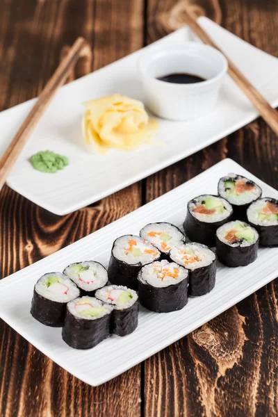 Ensemble de sushis Maki — Photo