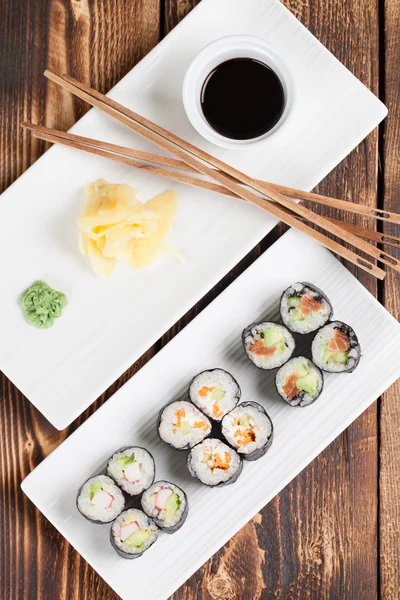 Maki-Sushi-Set — Stockfoto