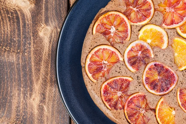 Blood orange upside down cake — Stock Photo, Image