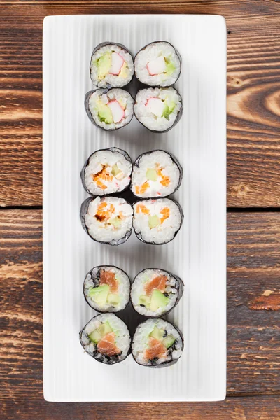 Conjunto de sushi Maki — Fotografia de Stock