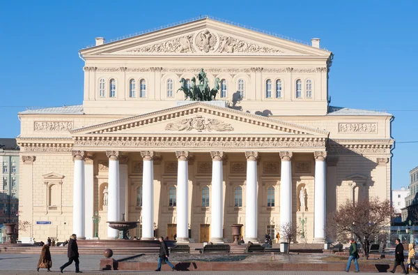 Edifício do Teatro Bolshoi em Moscou — Fotografia de Stock