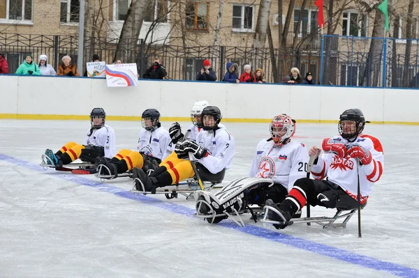 Sanki hokeju — Zdjęcie stockowe