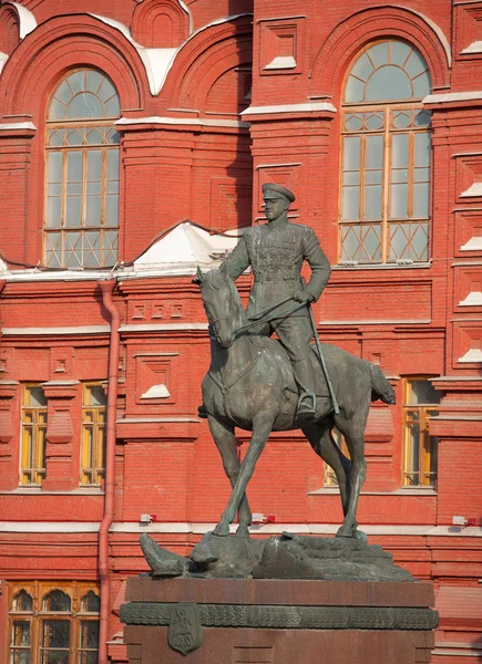 Marshal Zhukov'a Anıtı — Stok fotoğraf