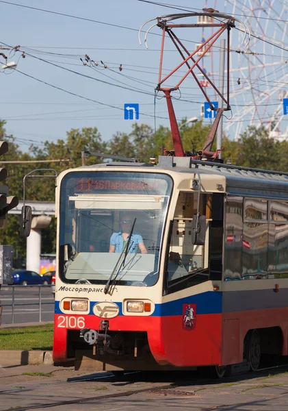 Moskauer Straßenbahn — Stockfoto