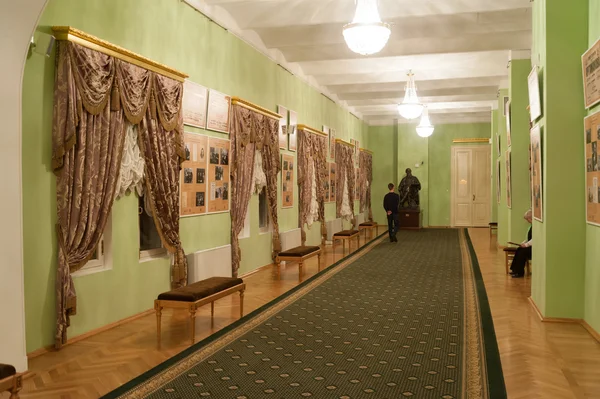 Inre av gröna foajé vid Moskvas konservatorium — Stockfoto