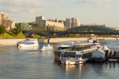 River ships on Moskva River