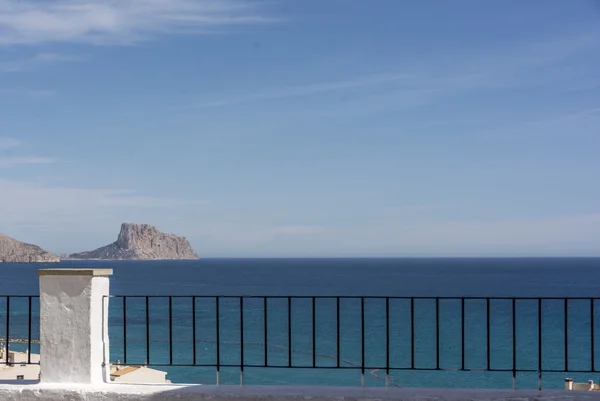 Balkon na Morzu Śródziemnym w Altea, Hiszpania — Zdjęcie stockowe