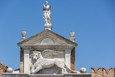 San Marco Venedik, İtalya kanatlı aslan.