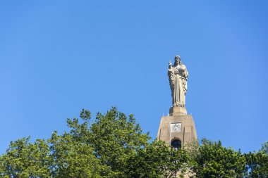 Statue of Christ in San Sebastian, Spain clipart
