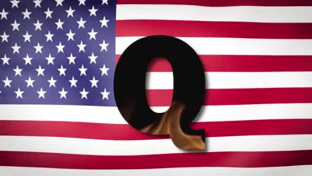 Q Anon conceito de conspiração estatal profunda — Vídeo de Stock