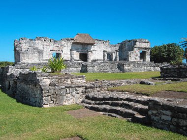 Meksika, Yucatan yarımadasındaki Tulum kalesi ve Maya harabeleri