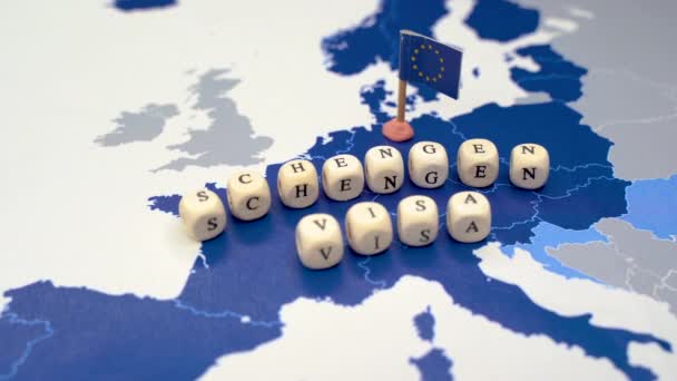 Carte des 26 pays qui composent l'espace Schengen — Video