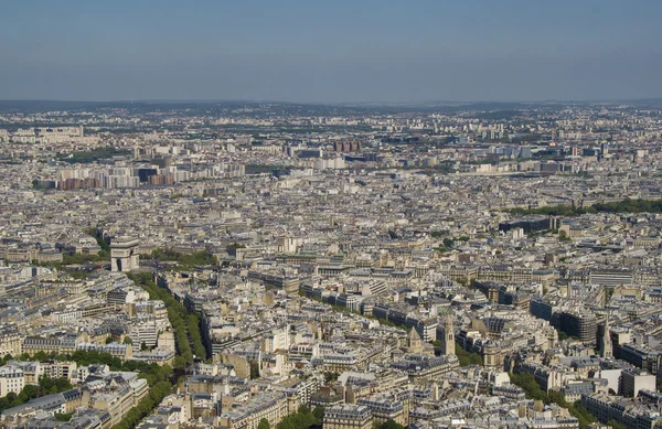 Łuk Triumfalny z wieży Eiffel, Paryż — Zdjęcie stockowe