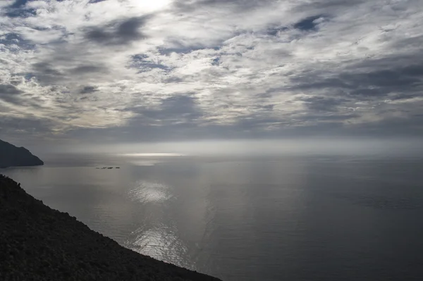 Nascer do sol no parque natural de Cabo de Gata, Almeria, Espanha — Fotografia de Stock