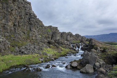Thingvellir National Park in Iceland clipart