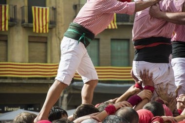 Castellers tarafından Castells performans