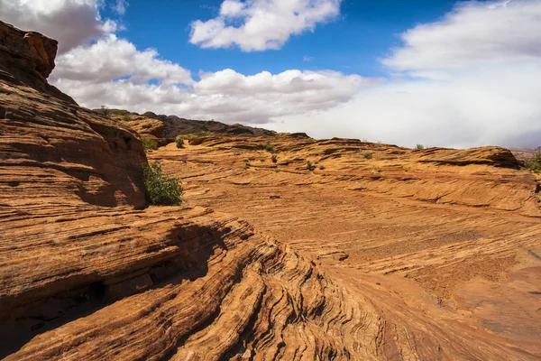 Red Rock zandsteen in Glen Canyon, Page, Arizona — Stockfoto