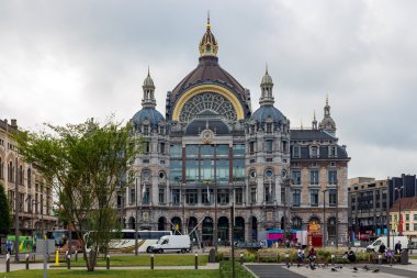 Art deco Merkez İstasyonu Antwerp, Belçika önden görünümü