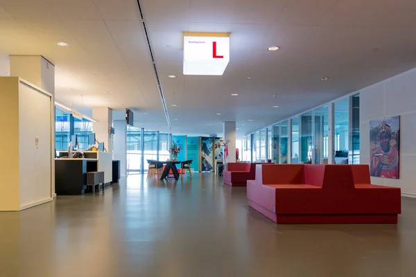 Modern city hall of Utrecht with waiting room for visitors — Stock Photo, Image