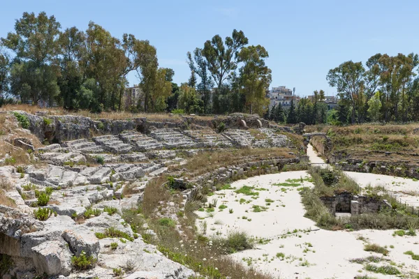 Theater romano von syrakus auf der insel sizilien, italien — Stockfoto