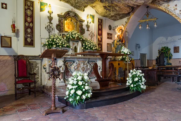 Kapelle madonna della rocca bei taormina auf sizilien, italien — Stockfoto