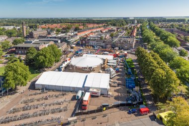 Merkezi plaza Emmeloord ile tarım patates Festivali, Hollanda