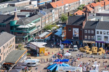 Merkezi plaza Emmeloord ile tarım patates Festivali, Hollanda